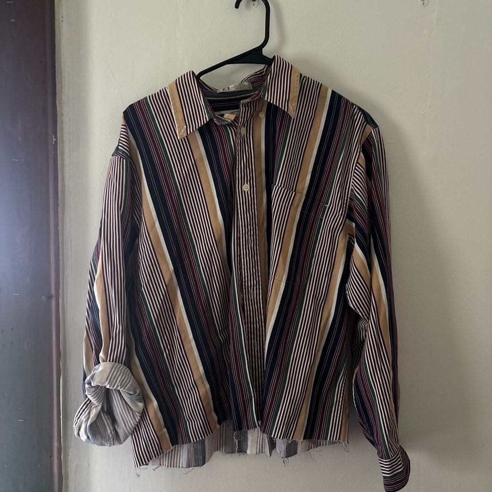 Vintage Striped Button Down